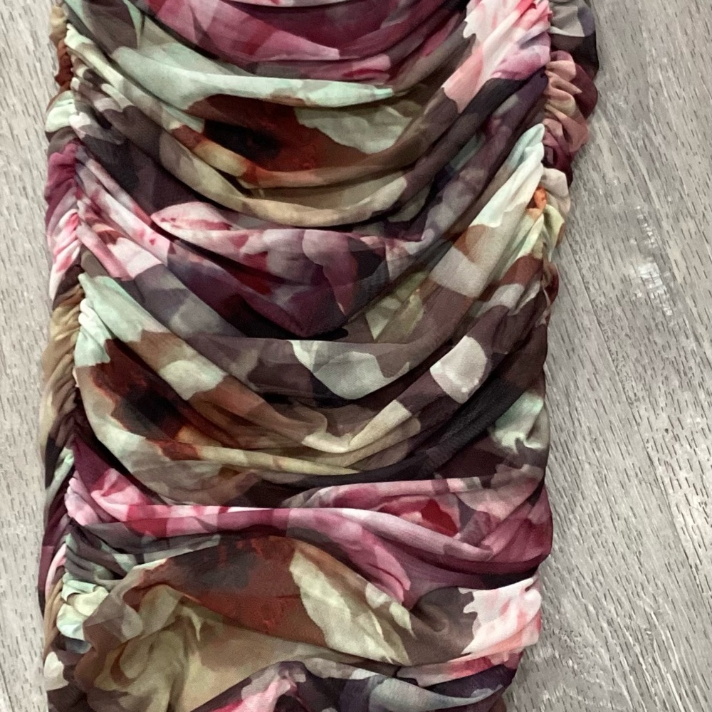 Express Floral Skirt in Pink and Green